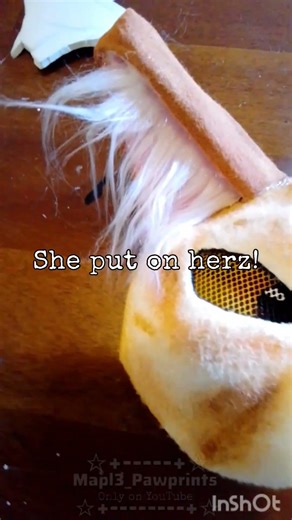 Teaching my mother how to make a therian mask!! Pt.2 #therian #therianmask #theriangear #furry #mask