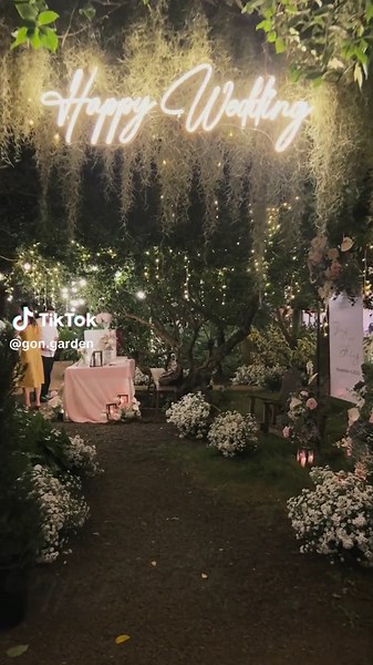Bạn nghĩ sao về 1 bữa tiệc cưới lãng mạng giữa khu vườn #gongarden #buonmethuot #wedding #gardenwedding