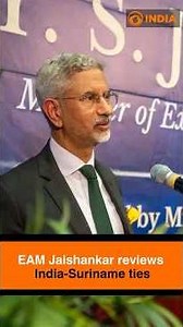 EAM Jaishankar reviews India-Suriname ties