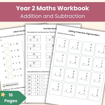Year 2 Maths Workbook | Addition and Subtraction Worksheets | Printable Resource