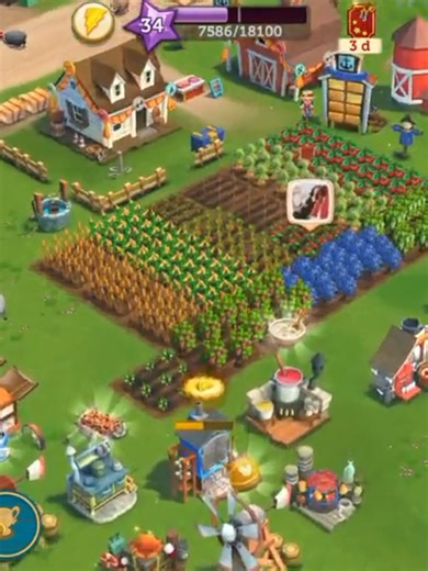 Jogando FarmVille 2 #jogos #gameplay #farmville2 #fazenda