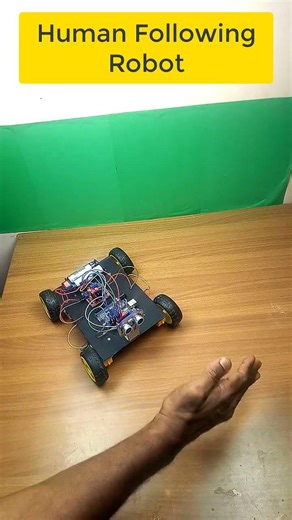 Human following robot | Arduino |#shorts | #viral | #robotics