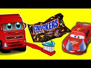 Lightning McQueen Baby Crying Mack Truck Disney Cars Kids Mcqueen Toothpaste Snickers