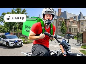 I tried Uber Eats in America's Richest Town (*cops called)