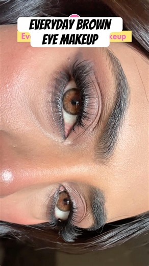 Soft Brown Eye Makeup Tutorial for Brown Girls | Natural Everyday Look✨