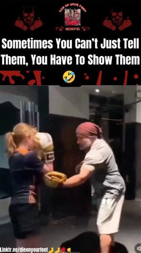 Sometimes You Can’t Just Tell Them… You Have To Show Them 🤣🥊
