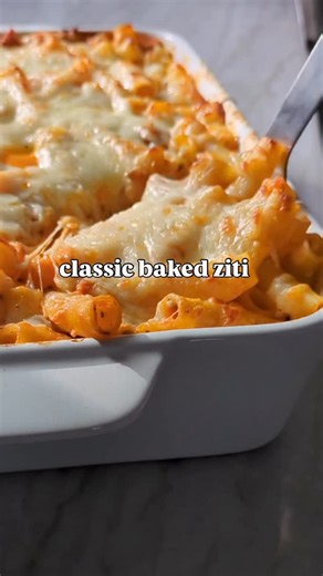Madeline Tague on Instagram: "Baked Ziti with Sausage and Ricotta is one of those dishes that’s actually even better as leftovers making it the perfect meal for the holiday week ☺️ Comment RECIPE and I’ll send it right to you!"