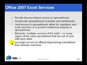 OSIsoft: PI DataLink for Excel Services (DLES). v2.2