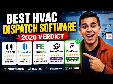 Best HVAC Dispatch Software in 2026: Jobber vs Housecall Pro vs FieldCamp