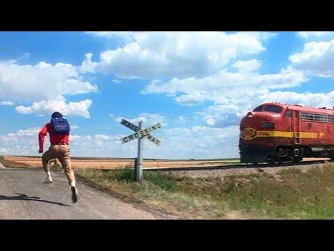 Superman (1978) Superman Beats The Train