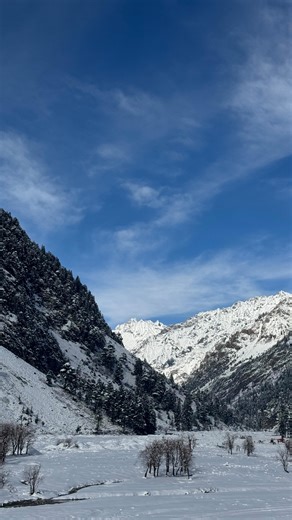 Munis Siddiqui on Instagram: "Until life bring us back here, Lets cherish the memories ✨ . . . . #winter #view #snow #kashmir #sawat"