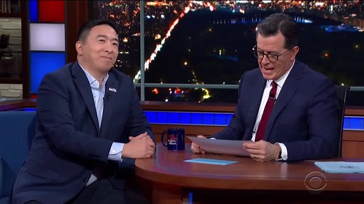 TONIGHT: Andrew Yang reacts to the time CNBC mistook him for "Jeff Yang." #LSSC | The Late Show with Stephen Colbert