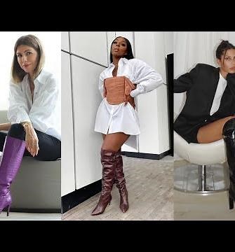 "Heel Appeal: Leather Long High Heel Boots"