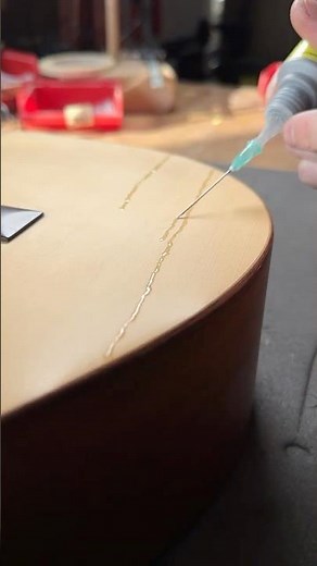 Cracked Top Repair on a Classical Guitar #repair #asmr #guitar #restoration #guitarist