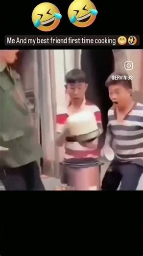 Me and my best friend for the first time cooking