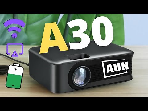 AUN A30 Mini Portable Projector Review | AUN A30C Pro