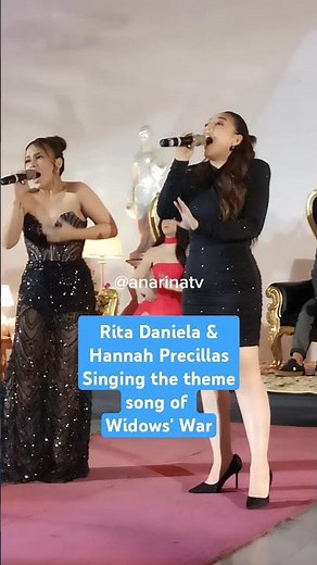 Rita Daniela & Hannah Precillas singing the theme song of Widows' War. #ritadaniela
