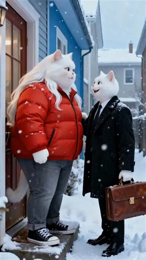 Alien Cat on Instagram: "The wife was kicked out because of her overweight body. She returned to take revenge on her husband in a more perfect version.#aicat #catstory #funny #viralvideos #fyp"