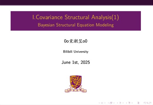 Bayesian Structural Equation Modeling-Lec1