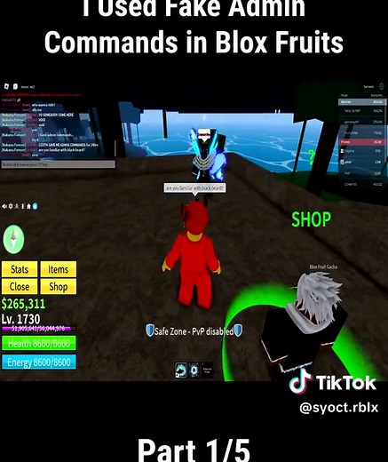 How to Use Fake Admin Commands in Blox Fruits