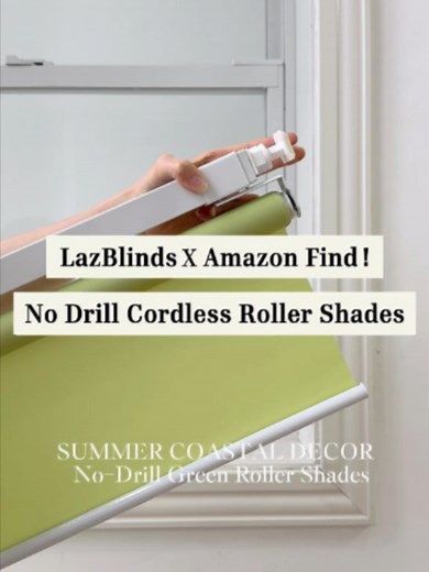 No-Drill LazBlinds PVC Cordless Roller Shades — Easy Light Filtering Upgrade