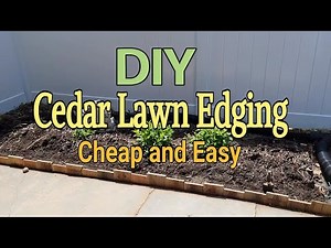 Easy Cedar Lawn Edging