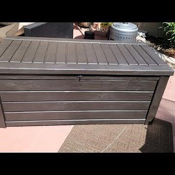 Keter Westwood 150 Gallon Resin Large Deck Box Organization and Storage Review, FANTASTIC!