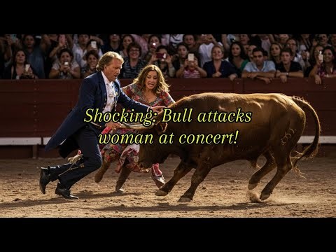 Shocking: Bull attacks woman at concert! — (André Rieu - España Cani)