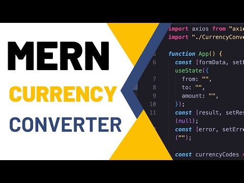 Build Currency Converter project using MERN stack