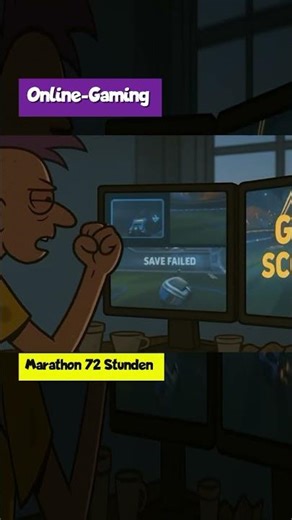 Online-Gaming. Marathon 72 Stunden