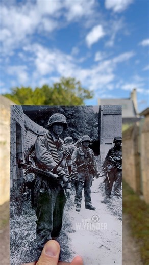 Battle for Normandy Then and Now. #thenandnow #history #normandy #normandie
