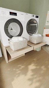 Raising the washing machine really works! 🧺✨ Perfect for balcony cabinets and custom storage solutions. | Decoration Courses
