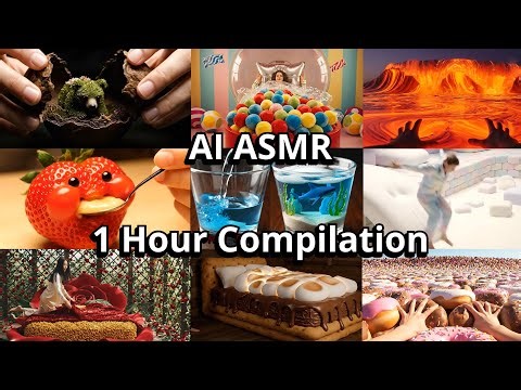 1 Hour of Satisfying AI ASMR | Cloud Cutting, Niche Fruit, Magic Liquid, Which: Pool, Ocean, Bed
