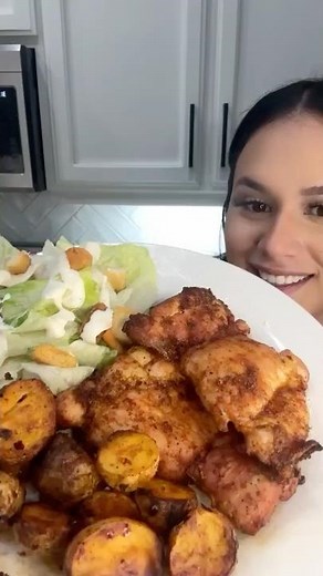 Smoked Chicken Thighs with Potatoes on the Blackstone Pellet Grill