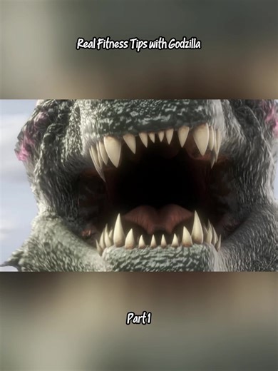 Real Fitness Tips with Godzilla Part 1 #godzilla #animation #kaiju #blender #fitness