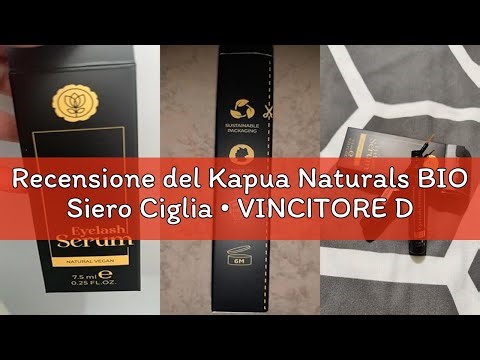 Recensione del Kapua Naturals BIO Siero Ciglia • VINCITORE DEL TEST • Multi-Peptide-Complex • +Caffe