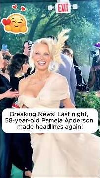 Last night, 58-year-old Pamela Anderson made headlines again.#PamelaAnderson #PamelaAndersonNews