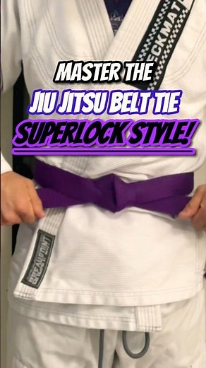 How To Tie Your Jiu Jitsu Belt Like A MASTER! Superlock Belt Tie Tutorial #jiujitsu #superlock #bjj