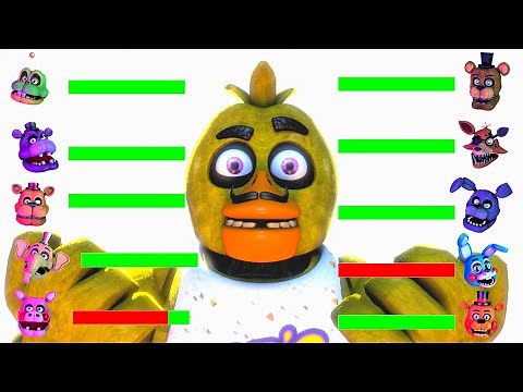 FNaF asdfmovie 5 WITH HEALTHBARS