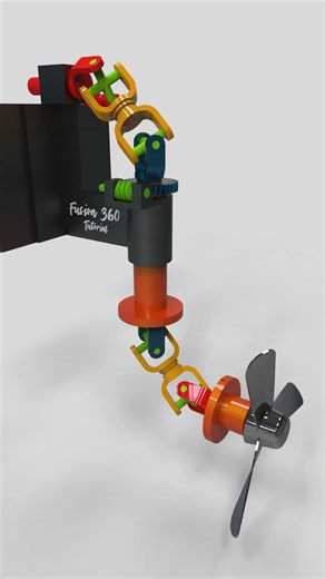 Azimuth Thruster Universal Joints #technology #mechanic #mechanism #engineering