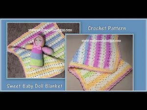 Sweet Baby Doll Blanket Crochet Pattern
