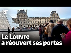 Cambriolage au Musée du Louvre: les images de sa réouverture après trois jours de fermeture
