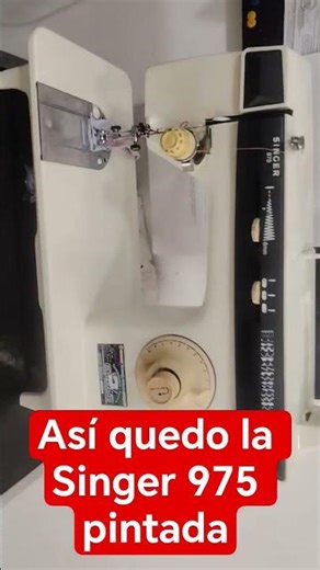 así quedo la Singer 875 pintada #costura #costuraamano #emprendimiento