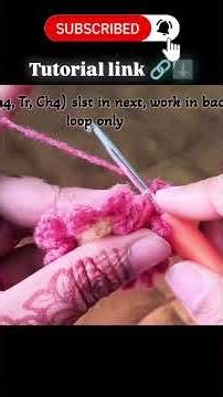 crochet flower pattern #crochetforbeginners #crochetcrosai