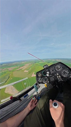 Puchacz Dual Sailplane Cockpit Flight | Turns Into Lift Over Wiltshire