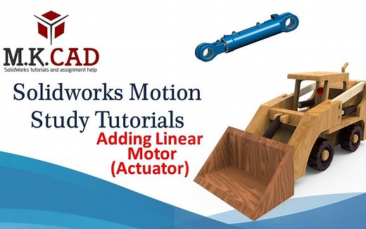 Solidworks 运动仿真教程-线性马达(驱动器) Motion Study-Linear Motor (Actuator)
