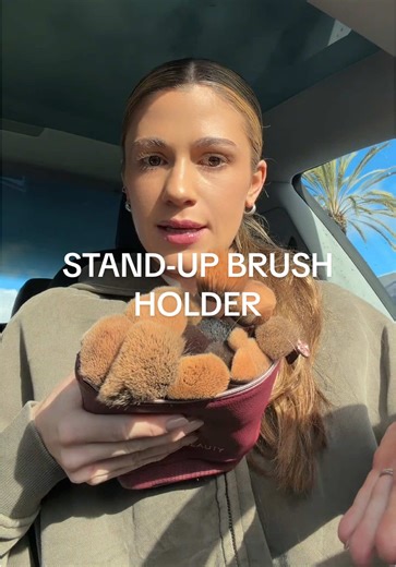 Simplify Your Makeup Routine with a Stand-Up Brush Holder