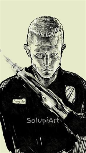 SolupiArtそるぴ | Hansoul on Instagram: "Terminator 2 John Connor's Parents Scene😲🫣 @solupiart ・ ・ ・ ・ #solupiart #caricature #fanarts #explore #fypp #art #artdrawing #viral #meme #terminator #t1000 #parody"