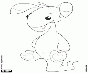 Blumaroo, especie de Neopets para colorear, pintar e imprimir