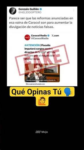 Mensaje 📩 De Gonzalo Guillén Para El Pueblo Colombiano Y Caracol